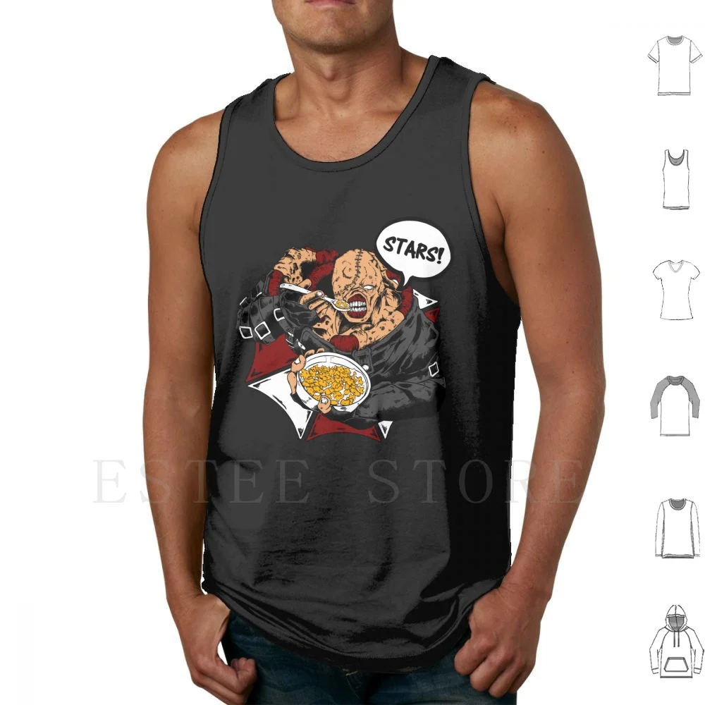 

Nemesis Stars Tank Tops Vest Nemesis Raccoon City Biohazard Tyrant Wesker Jill Valentine Stars Re3 Re Gaming Gamer Video