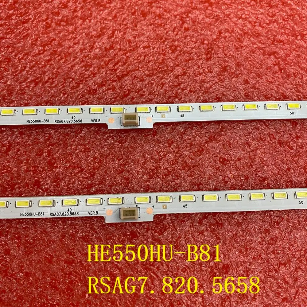 2 PCS/set LED backlight strip For Sharp LC-55N7000U Hisense LED55K380U LT-1139663-A HE550HU-B81 RSAG7.820.5658 LT-1150150-A