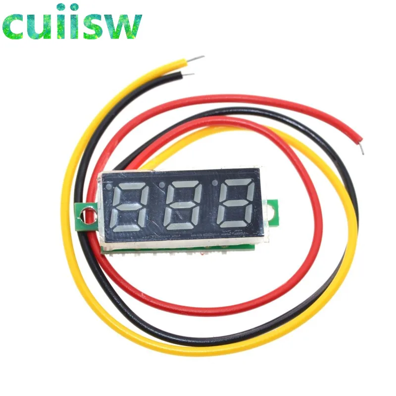0.28 بوصة تيار مستمر 0-100 فولت 3-Wire مقياس مصغر الجهد متر الفولتميتر LED عرض لوحة رقمية الفولتميتر متر كاشف رصد أدوات #3
