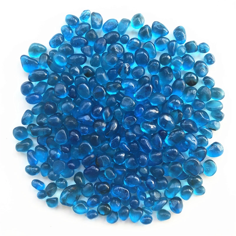 50g 8-12mm K5 Sea Blue Glass Gravel Coloured Glaze Crystal Buddha Aquarium Fish Tank Natural Stones and Minerals Javascript: