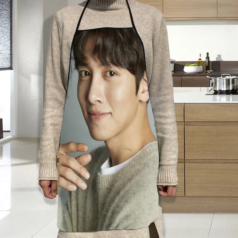 Ji Chang Wook  Apron Grill Kitchen Chef Apron Professional for BBQ, Baking, Cooking for Men Women 68X95cm