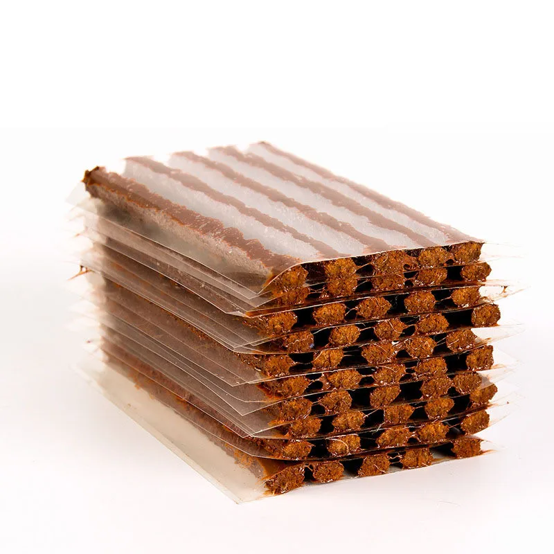 

Car Tubeless Tire Repair Strips Stiring Glue for Tyre Puncture Emergency Motorcycle Bike Tyre Repairing Rubber Strips 10Pcs