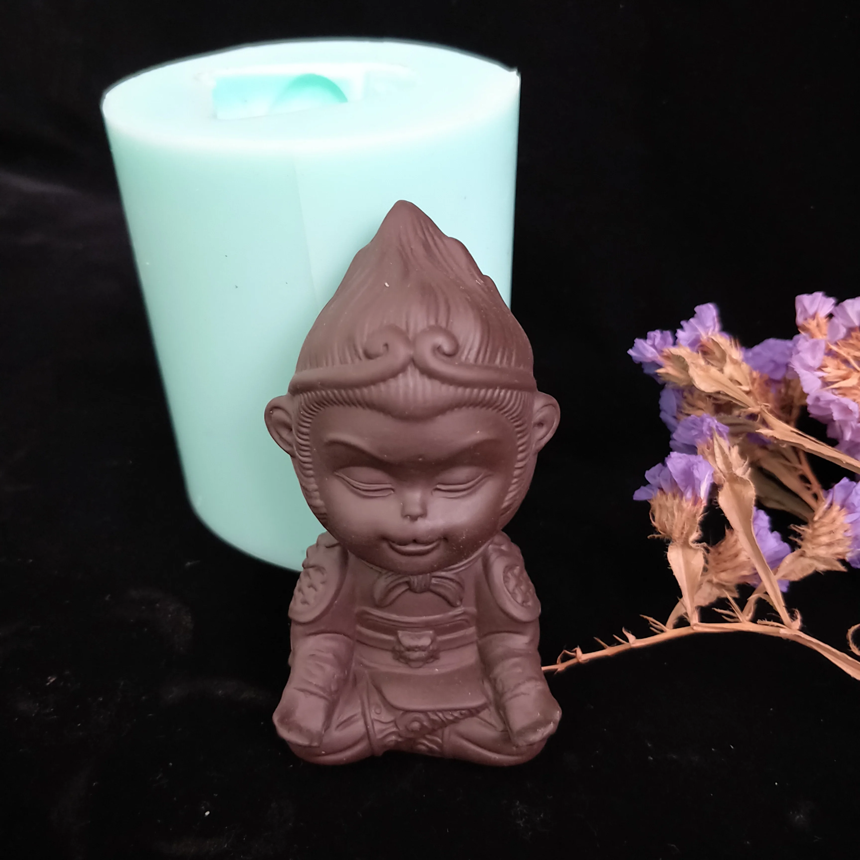 

DW0142 PRZY Mold Silicone Soap Mould Monkey Buddha Handmade Soap Making Molds Candle Mold Silicone Resin Clay Mold Eco-friendly