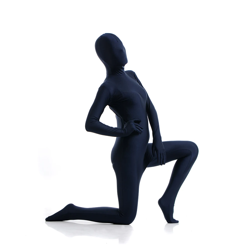 customized Zentai Costumes Full Body Skin Suit Catsuit Halloween Costumes Adult Bodysuit add crotch zipper open eyes open mouth