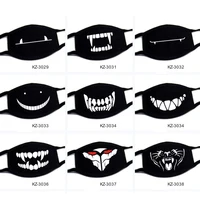Nuevo diseño de Anime hombres mujeres máscara de invierno lindo dientes sonrisa calavera oso creativo algodón fresco viaje boca máscara decorativa polvo