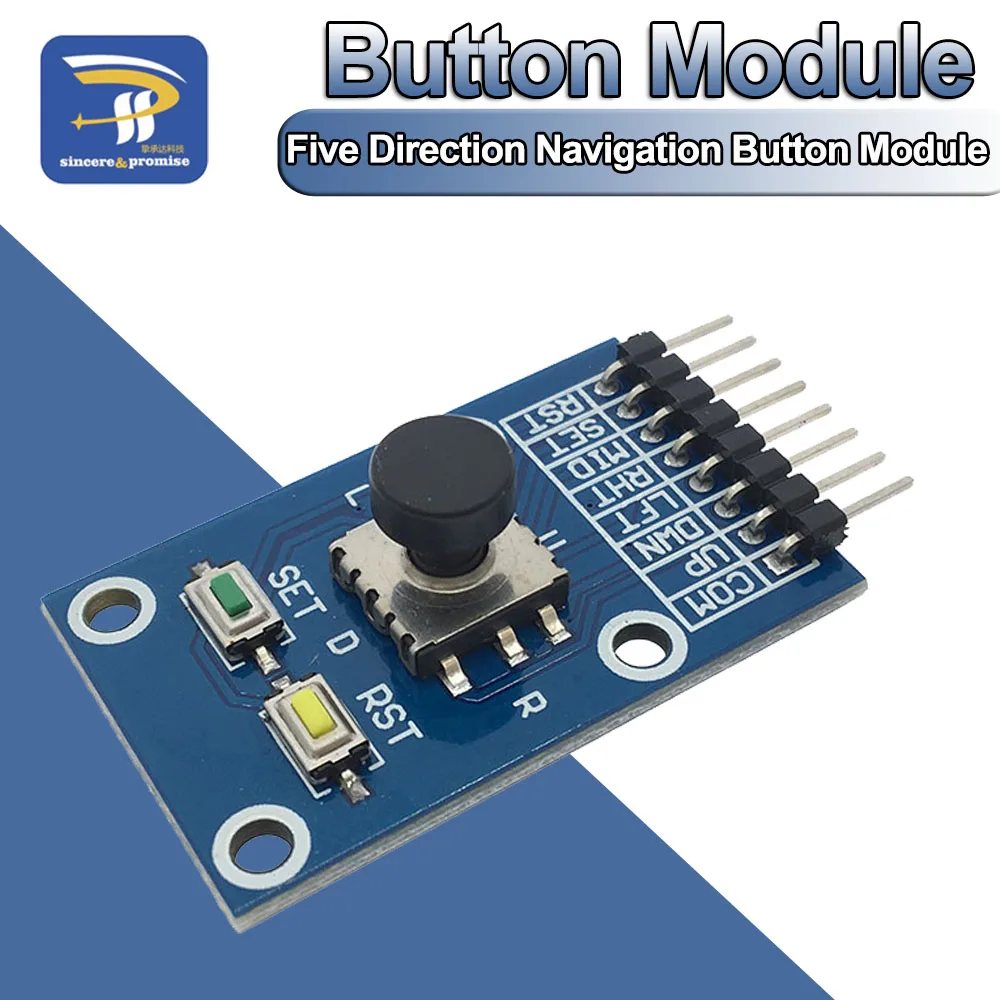 1/5PCS Five Direction Navigation Button Module 2.0V-9.0V MCU AVR Game 5D Rocker Joystick Independent Keyboard for Arduino DIY