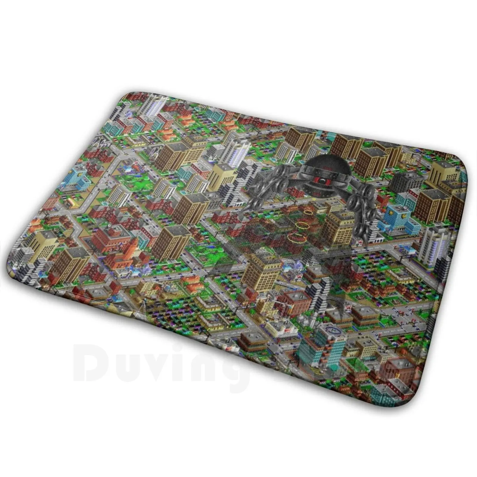 Simcity 2000 No Logo Sim City Zoom-Hd (alto contraste) alfombra antideslizante alfombras dormitorio Simcity Sim City Sim City