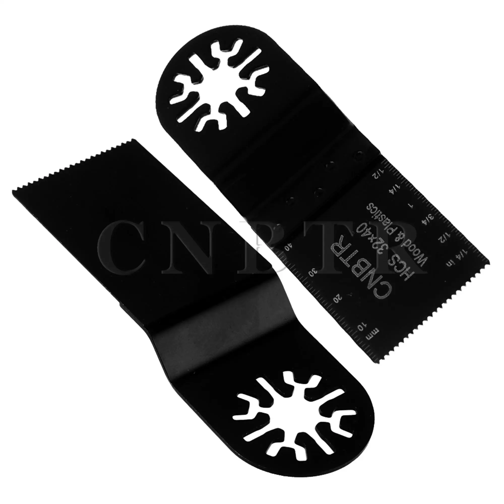 20PCS CNBTR 32x40mm Black High-Carbon Steel Universal Oscillating Saw Blade