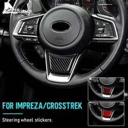 Soft Carbon Fiber Sticker For Subaru Crosstrek 2018-2023 Impreza 2017 2018 2019 2020 2021 2022 2023 Steering Wheel Accessories