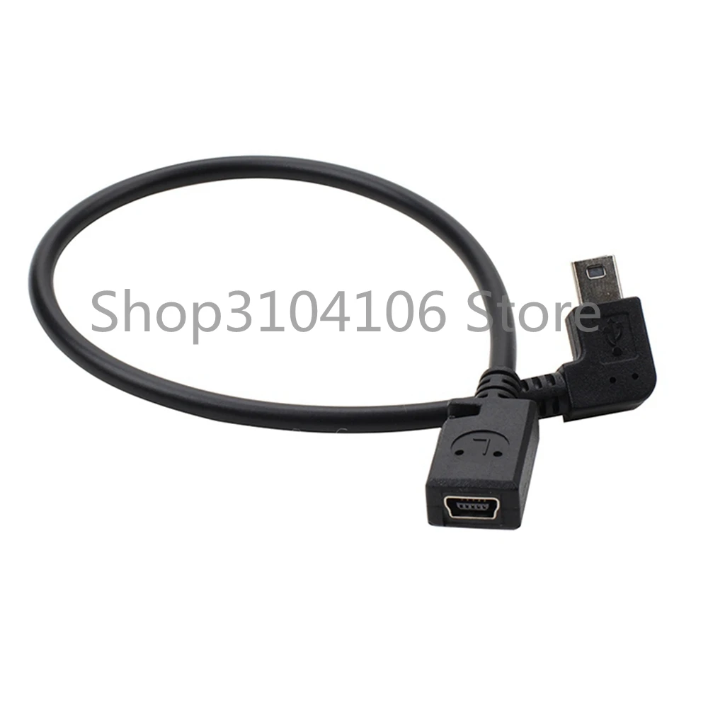 90 Graden 4 Hoek Mini Usb Vrouwelijke Naar Mini B 5 Pin Male Kabel Adapter