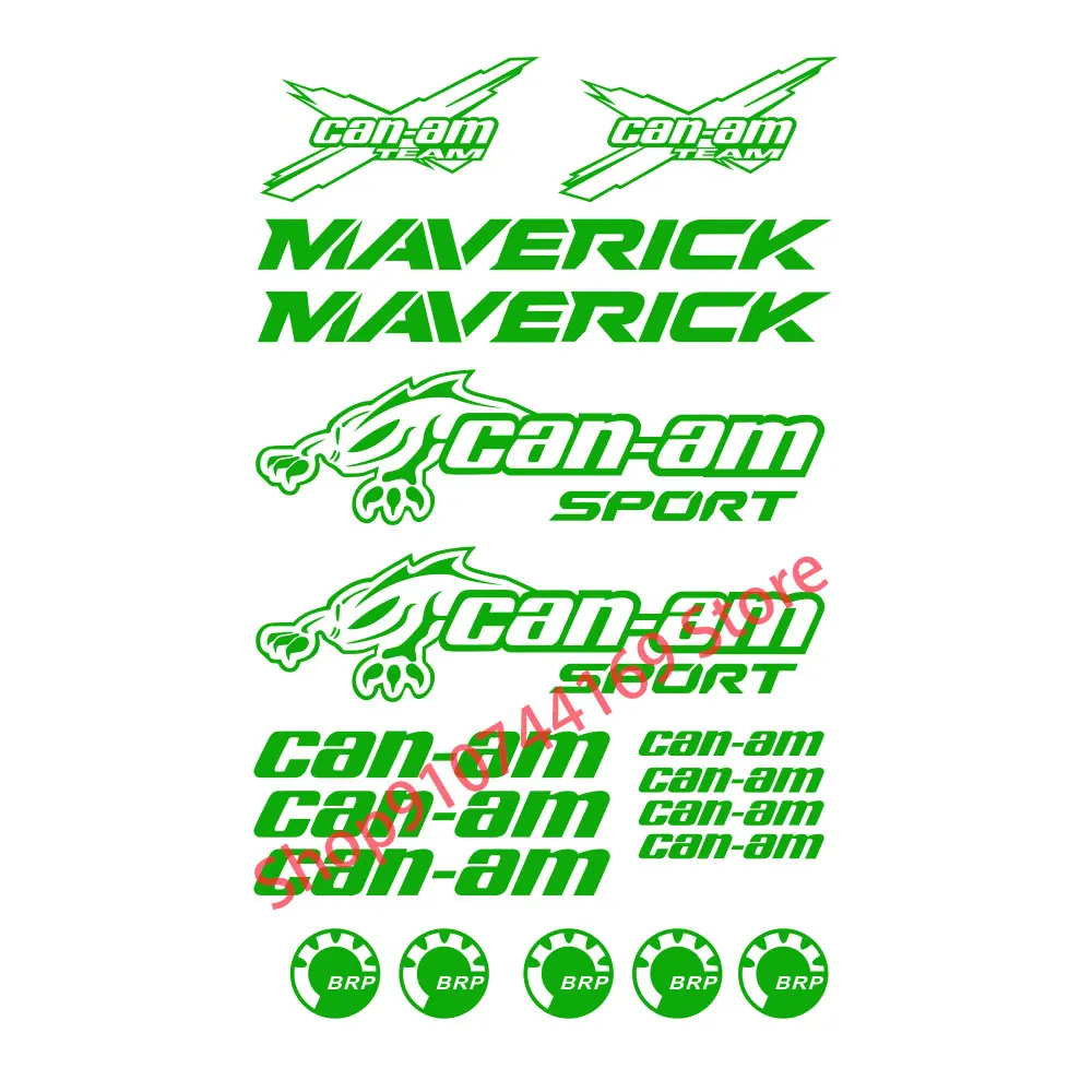 For Can-am CANAM TEAM BRP Maverick Decal Sticker Quad 22 pieces pieces