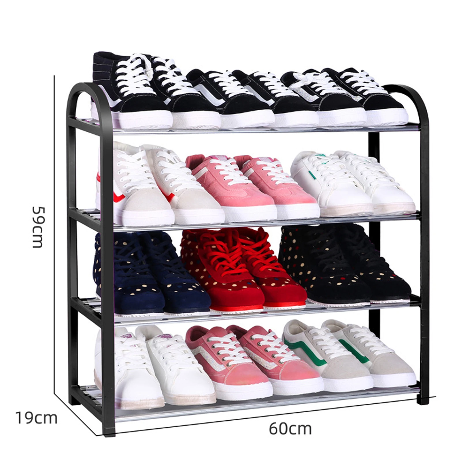 Multi-layer Shoe Rack Aluminum Metal Standing Shoe Rack 3/4/5 Layer Shoes Storage Shelf Home Living Room Organizer Accessories