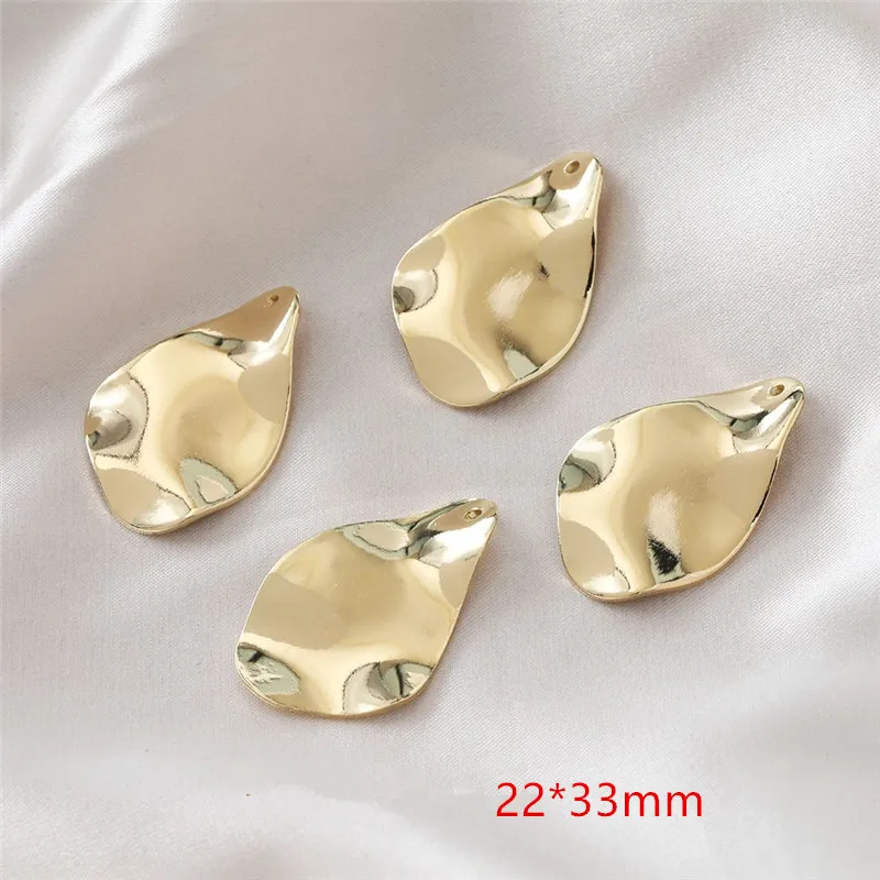 New style 30pcs/lot geometry irregular water drop shape copper floating locket charms diy jewelry earring pendants accessory