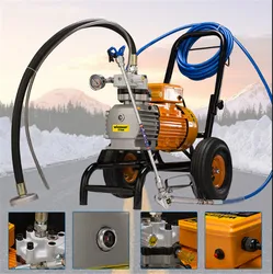 High pressure Airless Paint Sprayer 220V 3000/3500W 8L/12L min With 1/2 Spray Guns Electric Airless Painting Machine 3000N/S