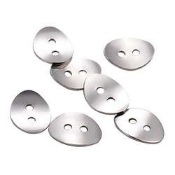 25pcs Stainless Steel  Charms Clasp Connectors For Bracelet Necklace Bangle Blank Stamping Tags For Jewelry Making