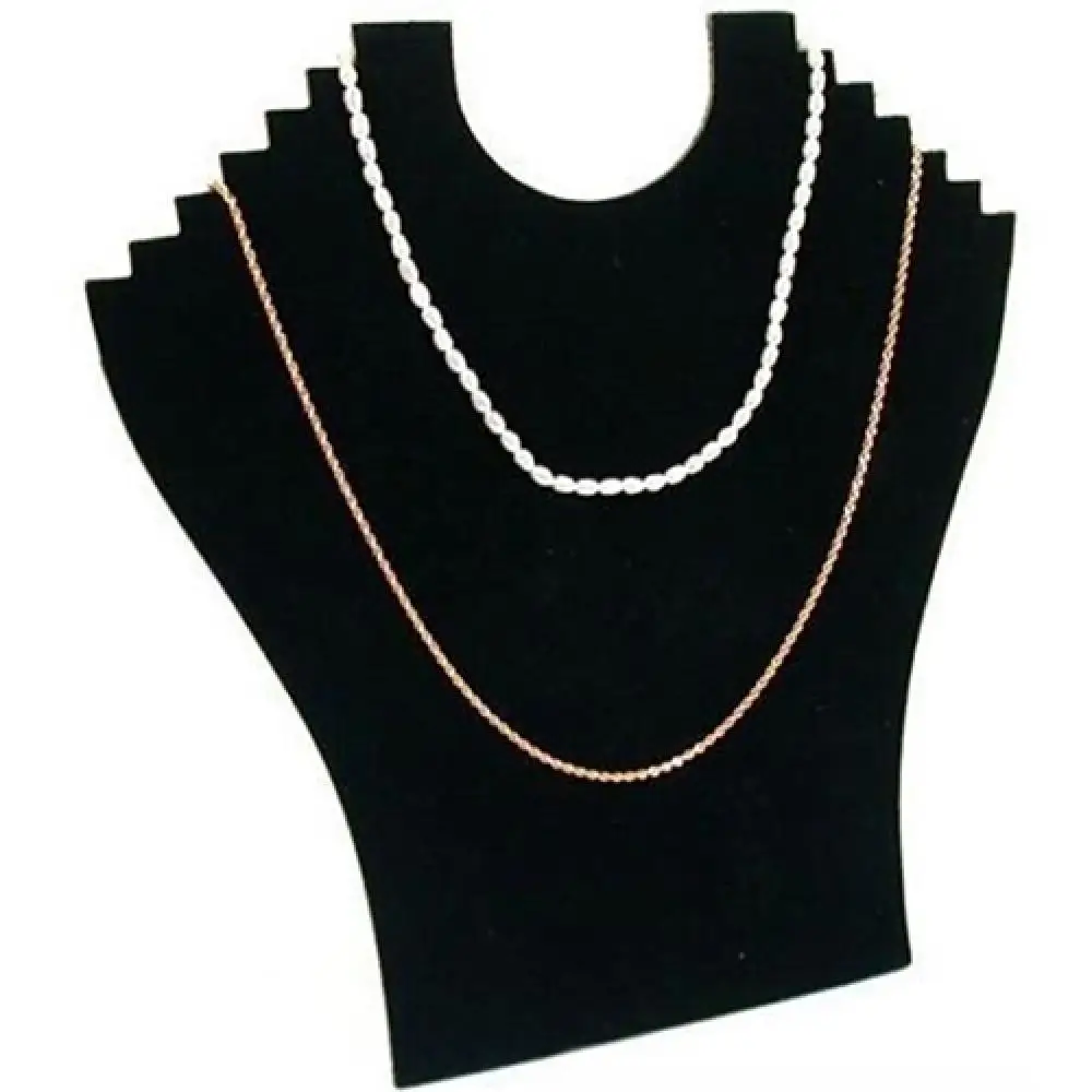 Women Necklace Bust Jewelry Pendant Chain Display Holder Neck Velvet Stand Easel Jewelry Packaging & Display