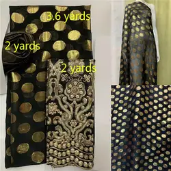 2+3.6+2 Yards Three-Piece Suit Silk Fabric 2022 High Quality Embroidery Printing Silk Fabric For Sewing Textile Material.N19