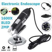 Newest 1600X 2MP 8 LED USB OTG Digital Microscope Handheld Portable Digital USB Magnifier Electronic HD Magnification Endoscope