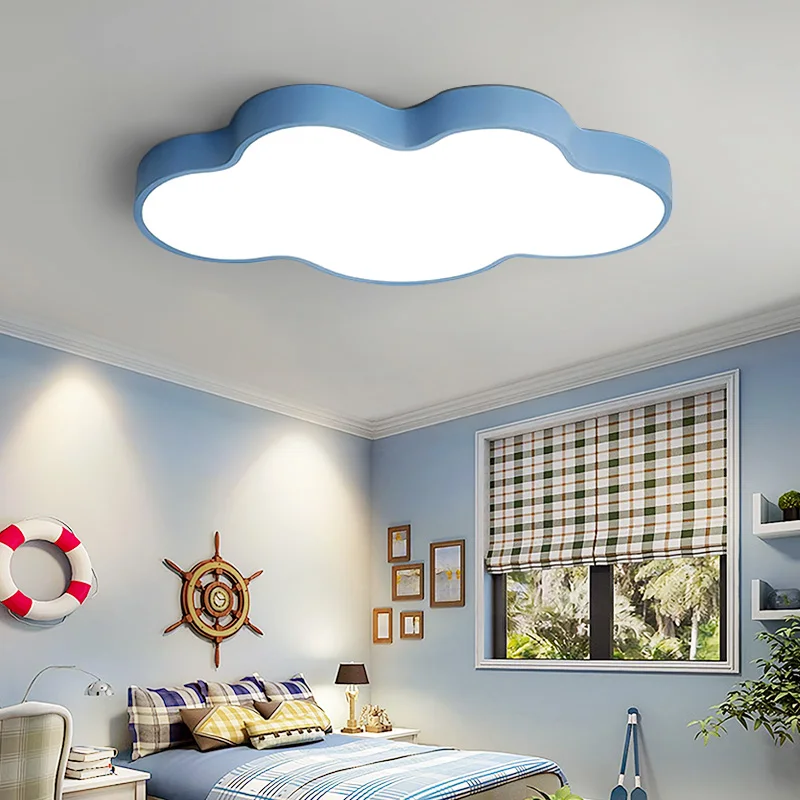 luminaria de teto em forma de nuvem para criancas equipamento de iluminacao led para quarto infantil meninos e meninas 01