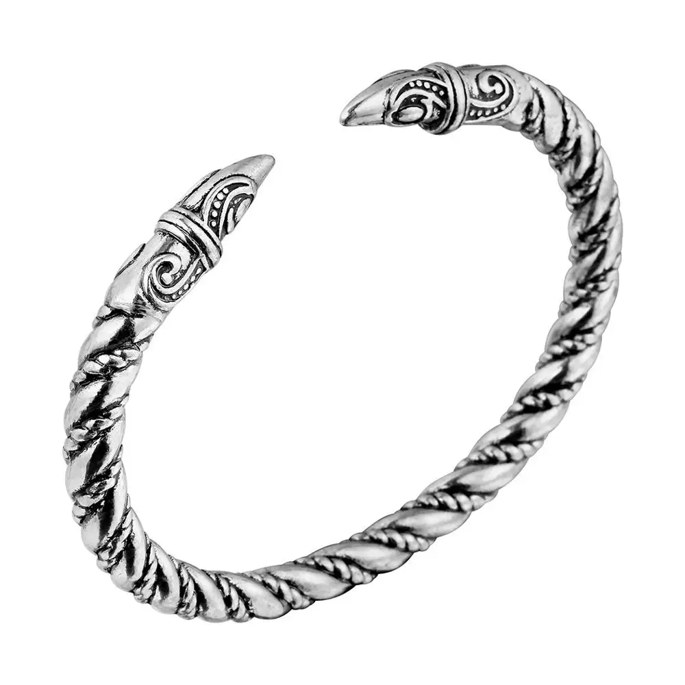 Odin Raven Wolf Dragon Bracelet Jewelry Fashion Accessories Viking Bracelet Men Wristband Cuff Bracelets For Women Bangles