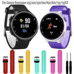 Outdoor Sport Smart Watch Band for Garmin Forerunner 235/220/230/620/630/S20/735/735XT Silicone Strap Bracelets with tool Correa