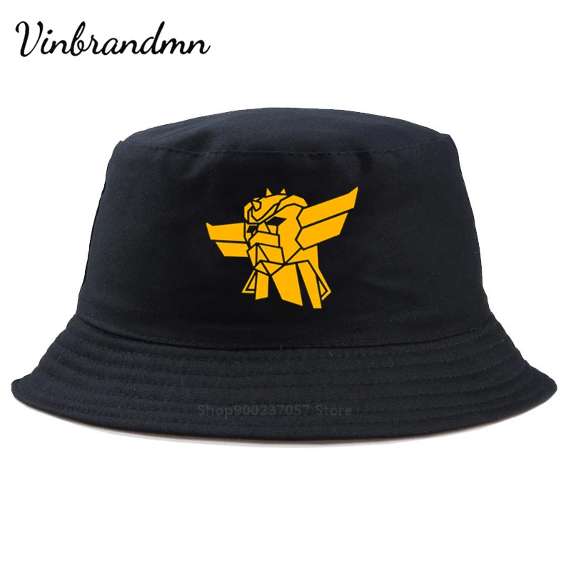 Goldorak Funny Print Bucket Hat Unisex Women Men Parent-child Hats Fisherman Outdoor Sun Hat Classic Fishing Caps Mazinger Z hat