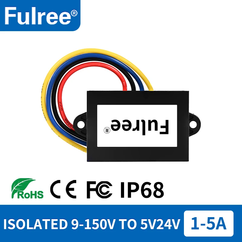 Isolated 100V 84V 72V 60V 48V 36V 24V 12V to 5V 24V DC DC Buck Step Down Voltage Power Converter Regulator 100 Volt to 5 24 Volt