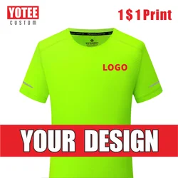 YOTEE new breathable simple T-shirt personal group group custom short-sleeved LOGO custom casual shirt T-shirt