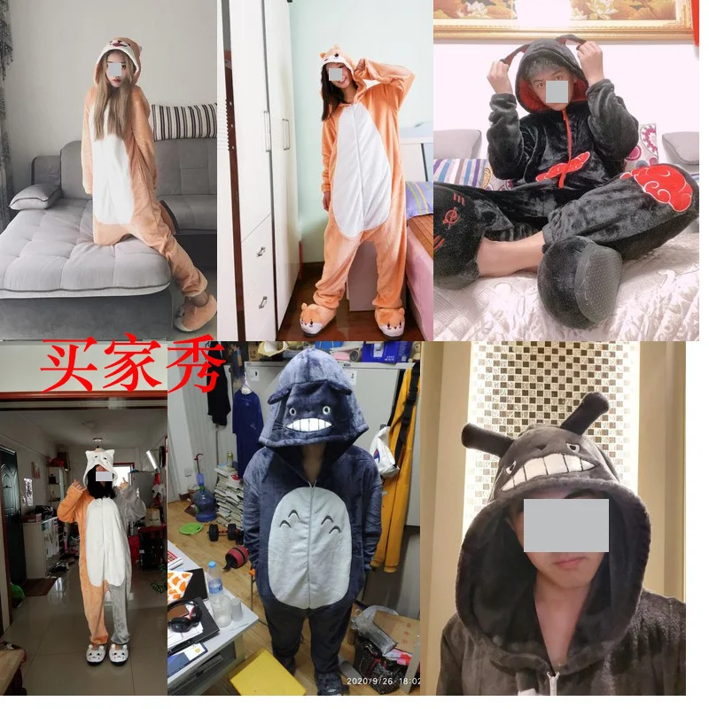 Cartoon Anime Natsume Yuujinchou Madara Cosplay Costumes Unisex Women Girls Cotton Pajamas Bathrobe Jumpsuits Suit Couple dress