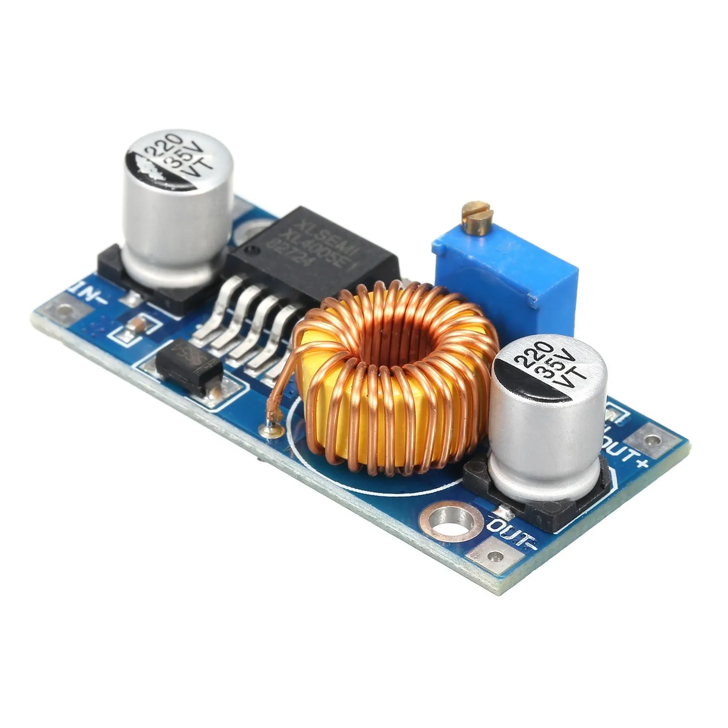 XL4005 DC-DC Verstelbare Step-Down Module 4 ~ 38V 5A Hoge Conversie Efficiency Lage Rimpel Verstelbare Automatische Converter