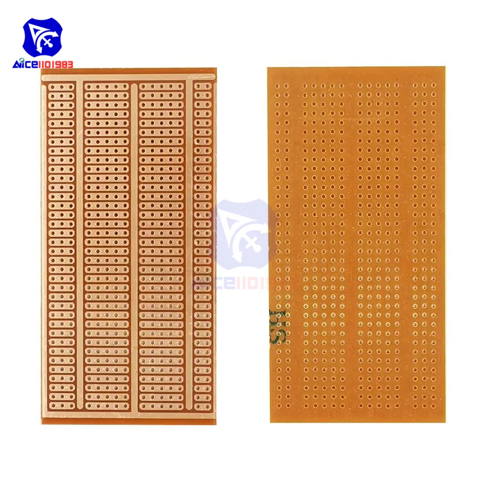 diymore 5PCS/Lot 50X100mm 2-3-5 Joint Universal PCB Boards Single Side Copper Prototype Print Circuit Boards Breadboard