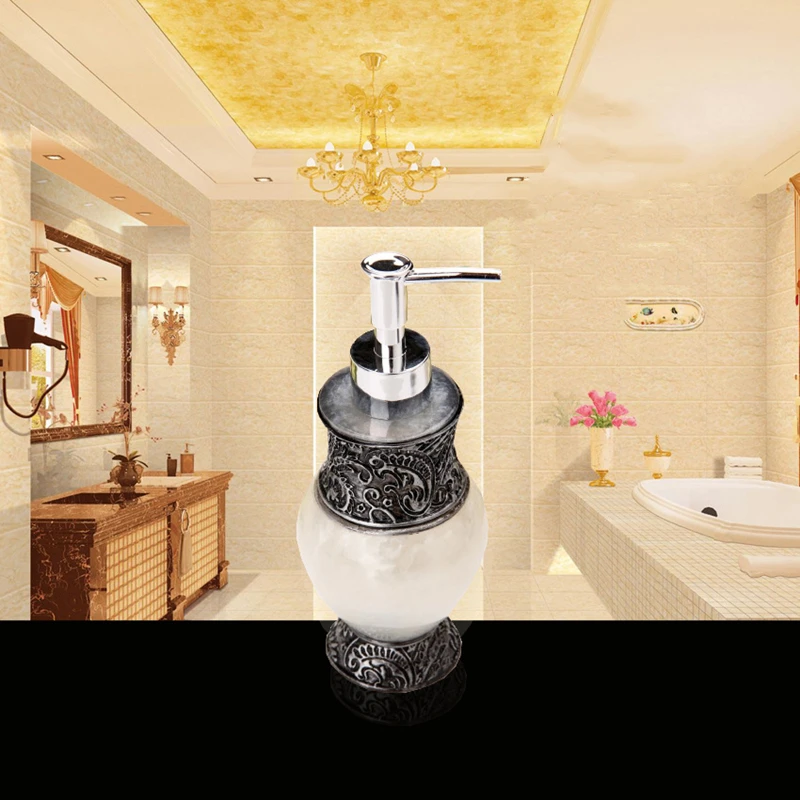 1PC Resin Liquid Soap Dispenser Travel Shampoo Bathroom Portable Soap Dispenser Bathroom Silicone Bottle Pump