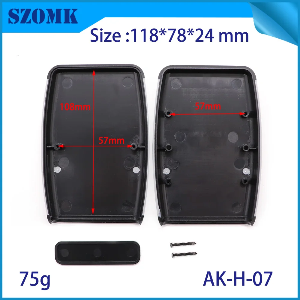 1Piece 118*78*24mm abs plastic enclosure for electronics plastic case portable handheld control box project housing case