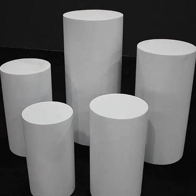 4pcs/set)Wedding decoration Round Risers White Iron Display Pillars Columns Cake Stand Party Pedestal yudao1058