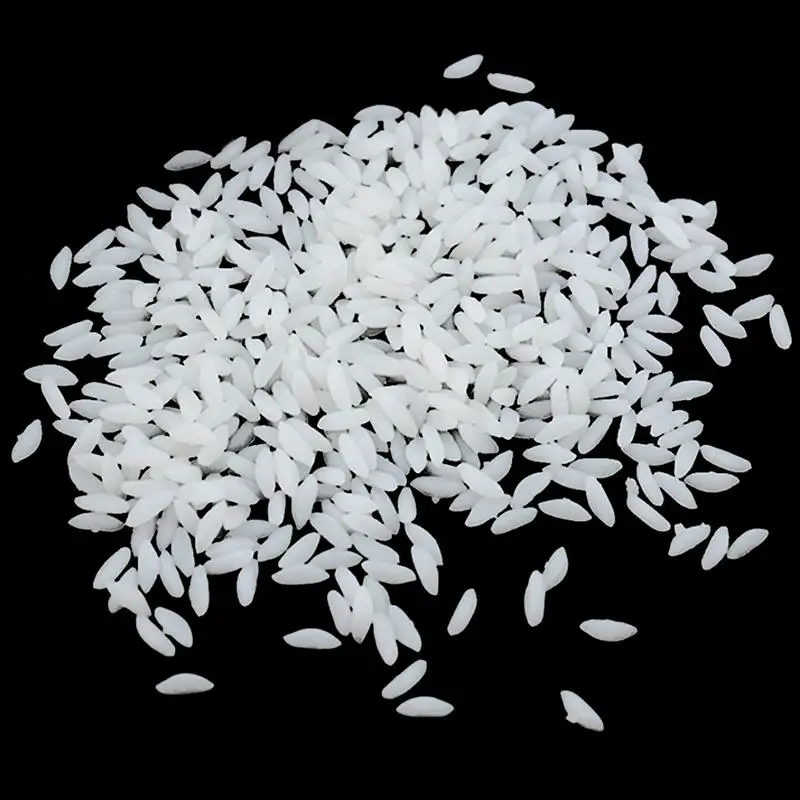 4 Packs 0.71OZ Simulation Rice Artificial Food Simulated Steamed Rice Food Model Photo Prop Manual DIY Material Accessories