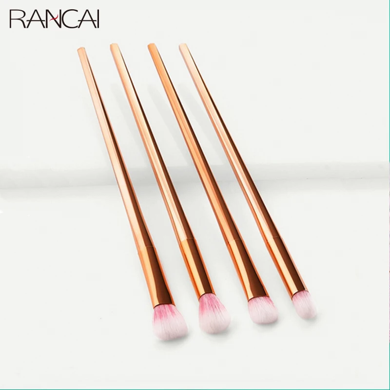 RANCAI 4 stücke Diamant Griff Lidschatten Contour Blending Concealer Make-Up Kosmetik Pinsel Werkzeug