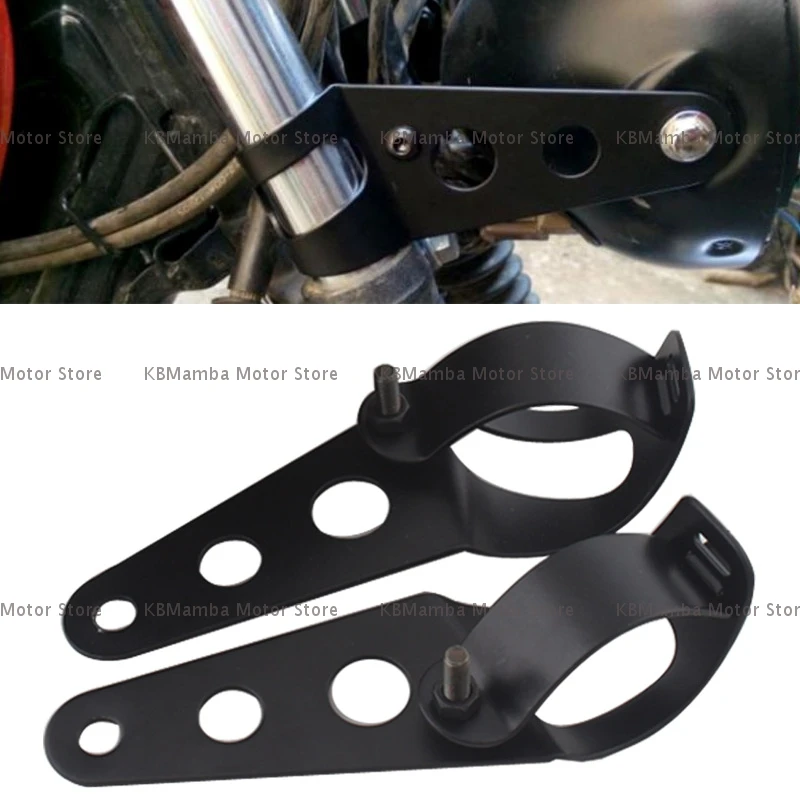 34-43mm supporto universale per montaggio su staffa di montaggio per faro per moto supporto per Chopper per Honda Yamaha Bobber Cafe Racer