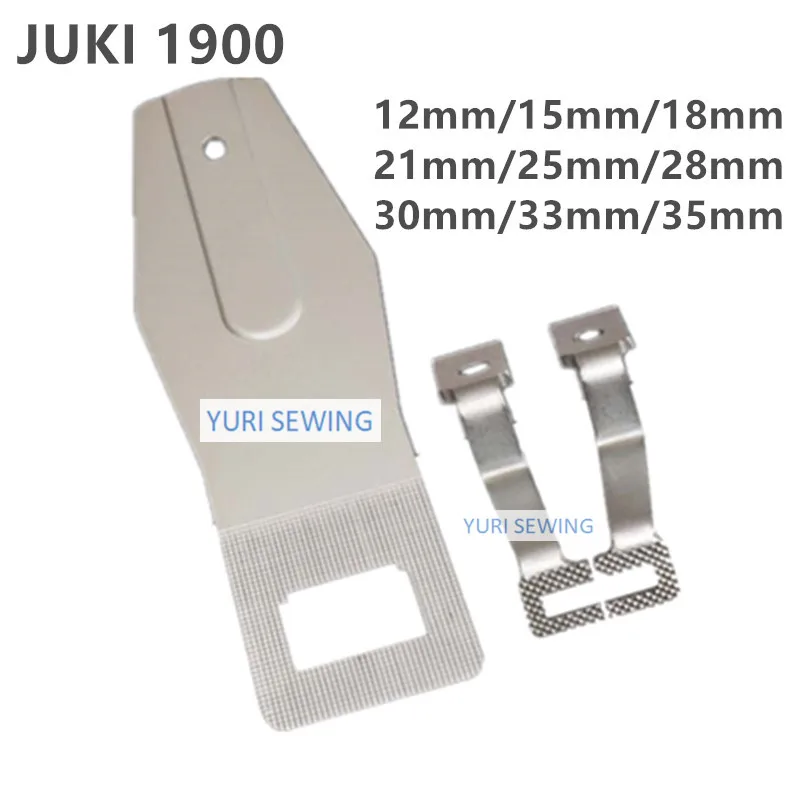 JUKI LK-1900A płytka ściegowa stopka dociskowa 12mm/15mm/18mm/21mm/25mm/28mm/30mm/33mm/35mm przycisk otwór części zamienne do maszyn do szycia