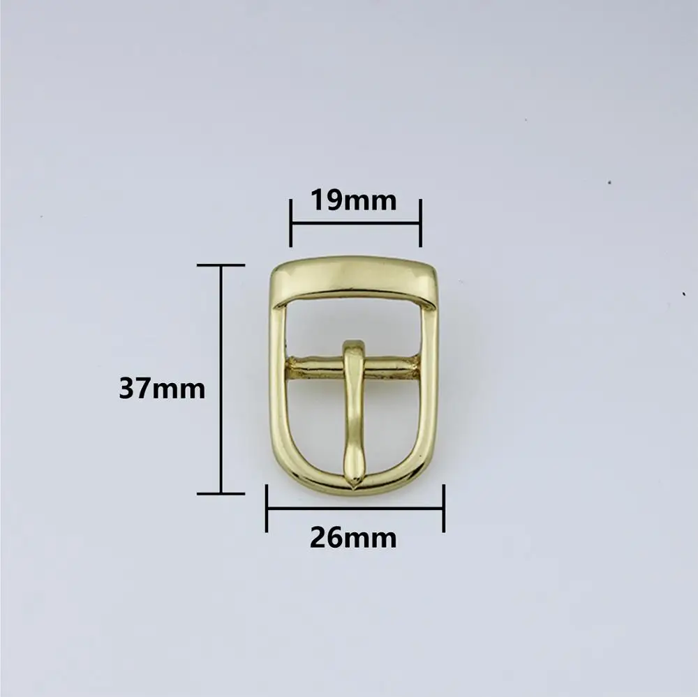 19mm BOR Solid Brass Classic American Style  Belt Buckle For Handbag Stirrup Buckle Accessories For Leather Metal Buckle