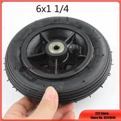 6 Inch Pneumatic Tire Motorcycle 6x1 1/4 tyre 150MM Scooter Inflation Wheel With Hub  Inner Tube Electric