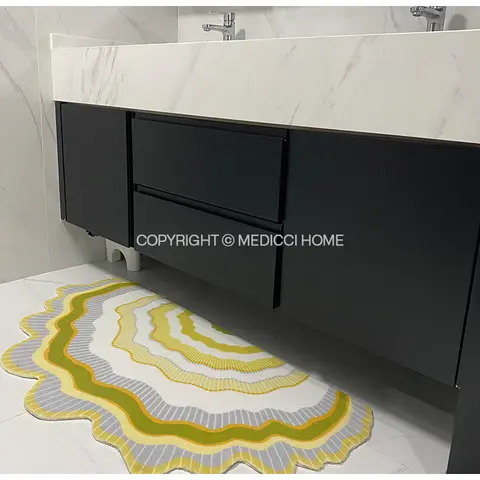 Medicci Home Amerikansk Retro Oregelbunden Matta Lantlig Stil Regnbågsfärgad Vardagsrum Teapoy Matta Garderobsspegel Frammatta 60x90 10 best sales 60x90 - №8