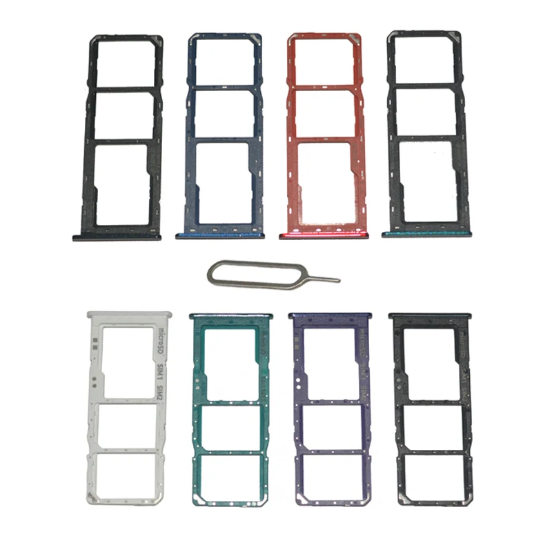 Phone SIM SD Card Trays For Samsung Galaxy A10s A20s A30s A107F A207F A307F Phone SIM Chip Card Slot Holder Drawer Part