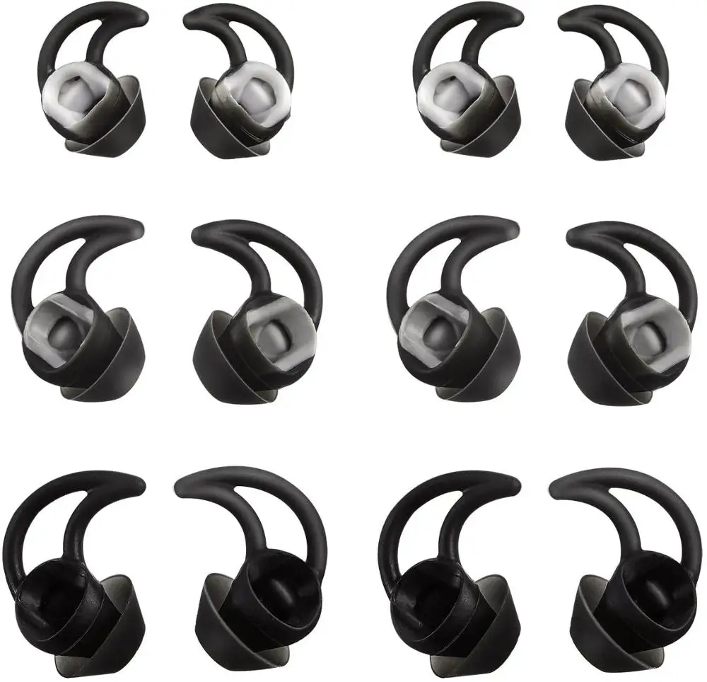 

12 Pieces for Bose Earbuds Replacement Tips Silicone Covers for Bose QC30 QuietControl 30 QC20 SIE2 IE3 Soundsport Wireless Ear