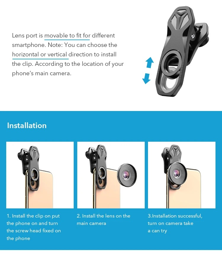 APEXEL 10X Macro Camcorder Lens Mobile Phone Camera Super Macro Lenses For iPhone xs max Samsung s10 Xiaomi 9 Redmi Note 7 pro
