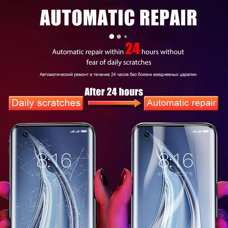 Volledige Cover Hydrogel Film Voor Xiaomi Redmi Opmerking 9 8 7 5 6 9S 10 Pro Max Screen Protector voor Redmi 8A 8 7 7A 9 9A