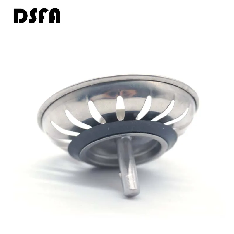 Stainless Steel Kitchen Sink Stopper Plug Kitchen Sink Strainer Stopper Waste Plug Sink Dishpan Drainer Chock Plug Filter Basket