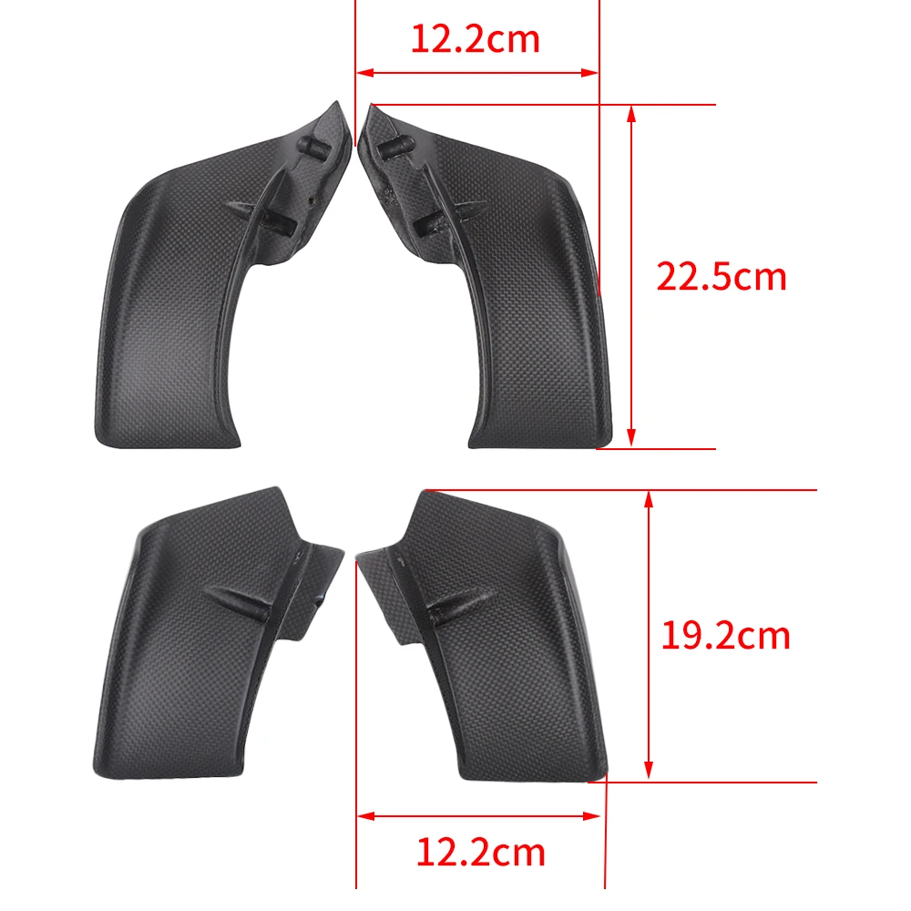 MOTO4U per Ducati Streetfighter V4 V4S 2020 2021 2022 2023 100% alette in fibra di carbonio ali moto ala opaca 4 pezzi