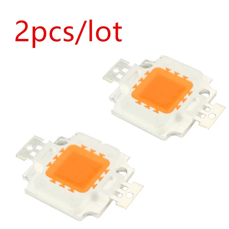 Chips LED de espectro completo para cultivo hidropónico, luz de espectro completo de 9-12V y 10W, cuentas de 900mA, lámpara de plantas, diodos,
