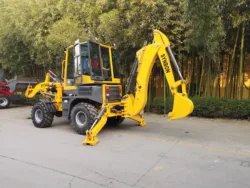 SYNBON  New Mini backhoe tractor , Agricultural mini  loader  Multifunctional  small excavator Towable Mini Digger