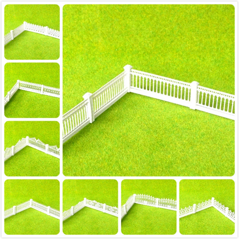 

2pcs 1:100 100cm ABS courtyard fence garden fence DIY sand table building model material diy toy parts baby toys for children